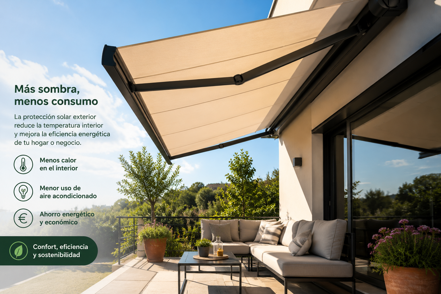 Protección solar exterior: la gran olvidada del ahorro energético